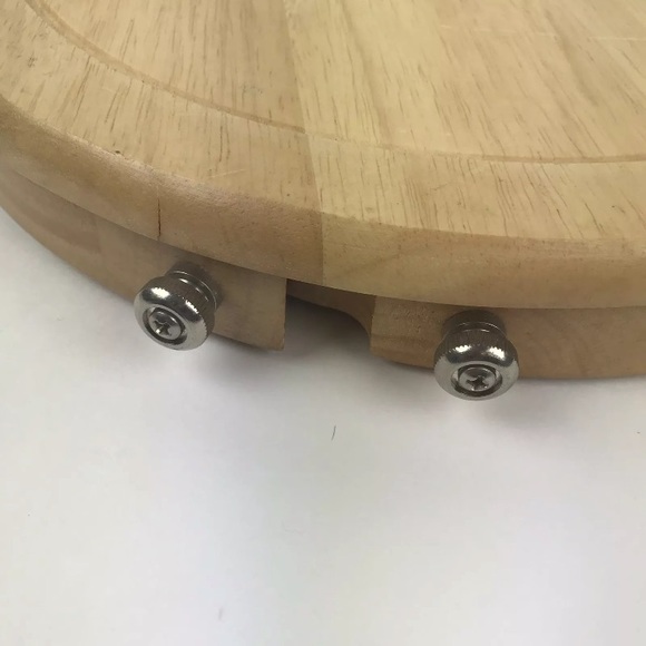 Charcuterie board Grazing Wood Set utensils 10 in round - Picture 7 of 8